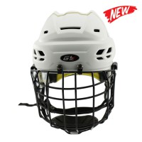 GY PP Ice Hockey Helmet Vented Design Cooling System Wiht Cycle Adjustment Pro Hockey Equipment Cage Mask Combo